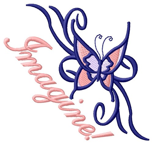 Imagine Butterfly Machine Embroidery Design