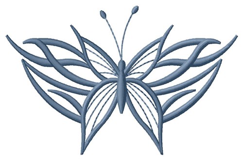 Butterfly Design Outline Machine Embroidery Design