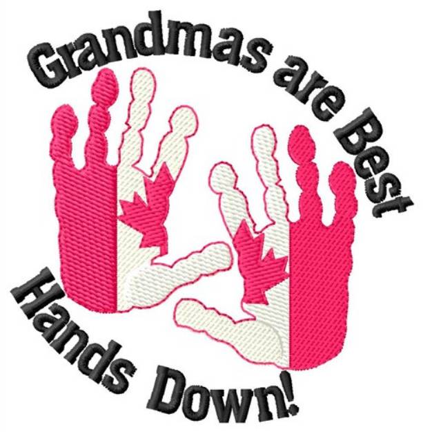 Picture of Grandmas Are Best Machine Embroidery Design