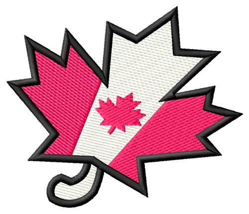 Canadian Leaf Machine Embroidery Design
