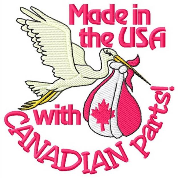 Picture of Canadian Parts Machine Embroidery Design