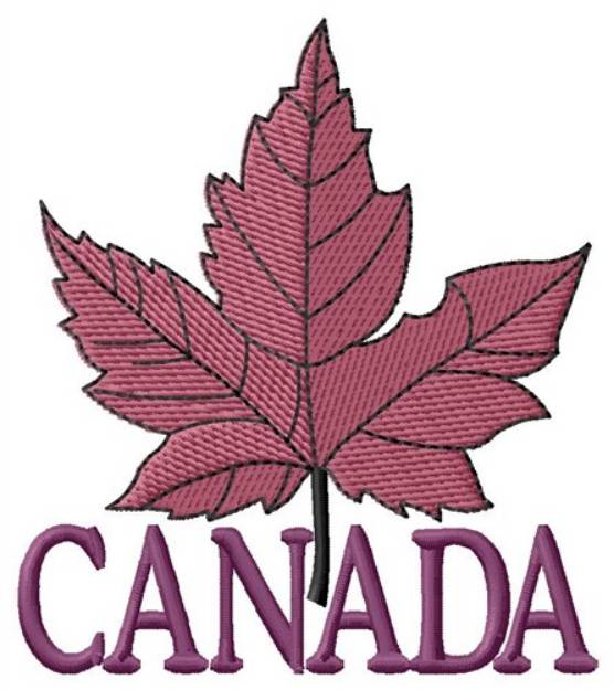 Picture of Canada Maple Leaf Machine Embroidery Design