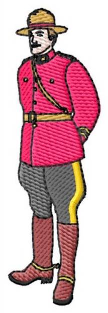 Picture of Mountie Machine Embroidery Design