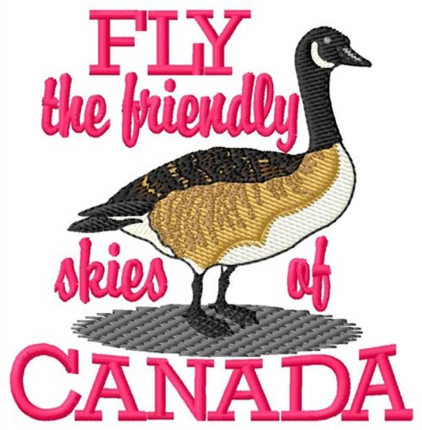 Picture of Skies Of Canada Machine Embroidery Design