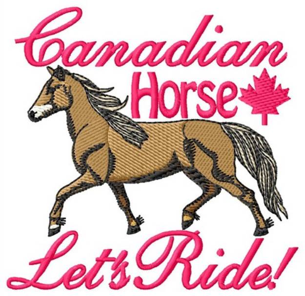 Picture of Canadian Horse Ride Machine Embroidery Design