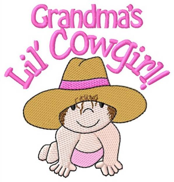 Picture of Grandmas Lil Cowgirl Machine Embroidery Design