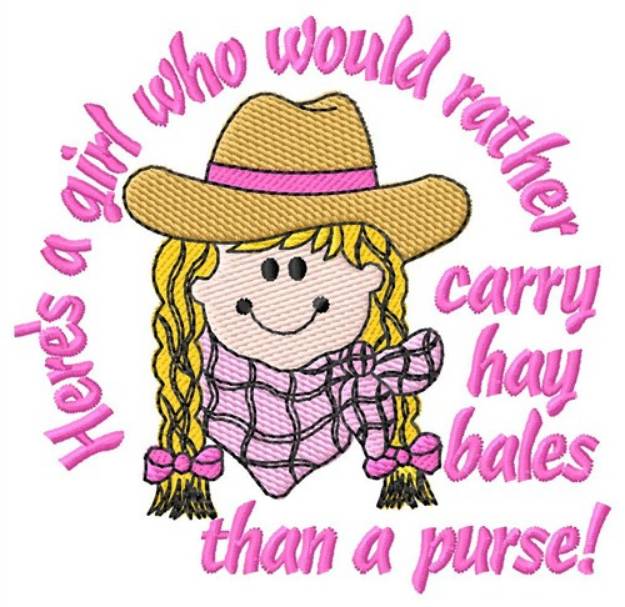 Picture of Carry Hay Bales Machine Embroidery Design