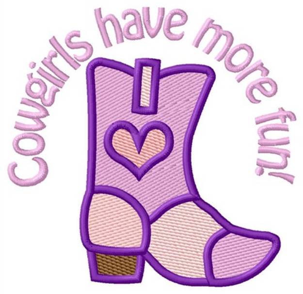 Picture of Cowgirls More Fun Machine Embroidery Design