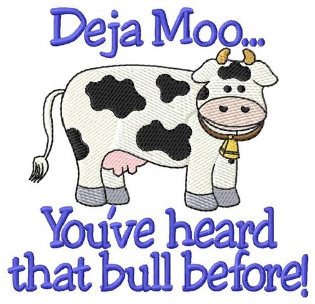 Picture of Deja Moo Machine Embroidery Design