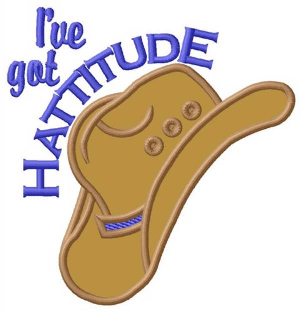 Picture of Ive Got Hattitude Machine Embroidery Design