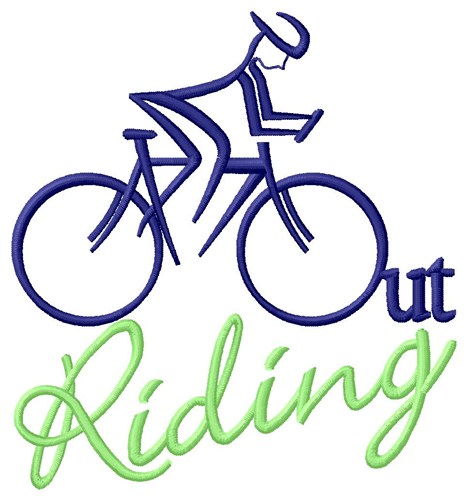 Out Riding Machine Embroidery Design