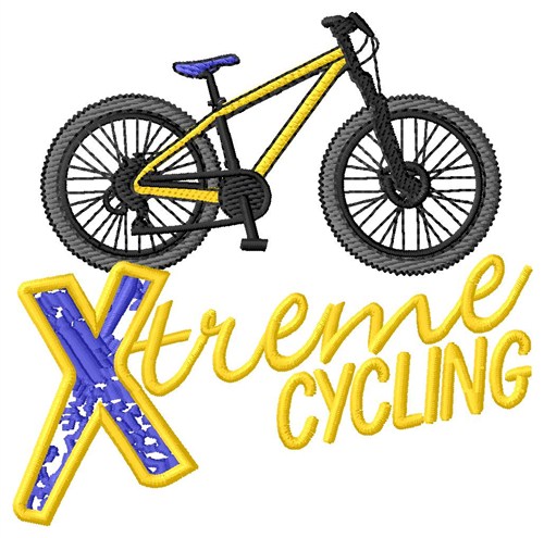 Xtreme Cycling Machine Embroidery Design