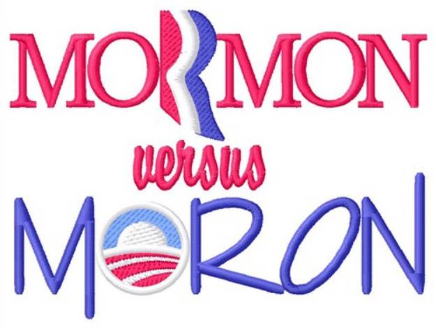 Picture of Mormon Versus Moron Machine Embroidery Design