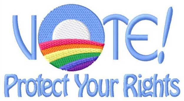 Picture of Protect your Rights Machine Embroidery Design