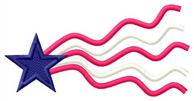 Picture of Abstract Flag Machine Embroidery Design