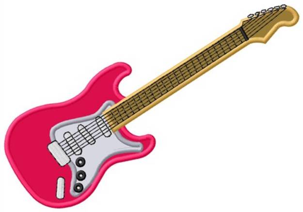 Picture of Electric Guitar Machine Embroidery Design