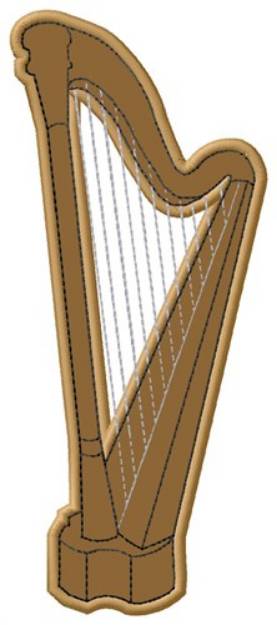 Picture of Harp Machine Embroidery Design