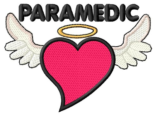 Paramedic Angel Machine Embroidery Design