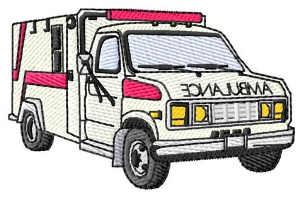 Picture of Ambulance Machine Embroidery Design