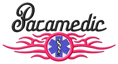 Paramedic Machine Embroidery Design