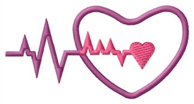 Picture of Heartbeats Machine Embroidery Design