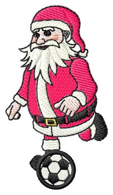 Picture of Soccer Santa Machine Embroidery Design