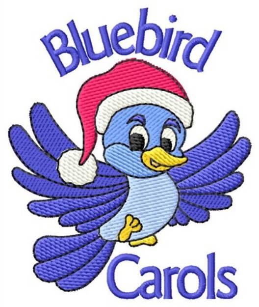 Picture of Bluebird Carols Machine Embroidery Design