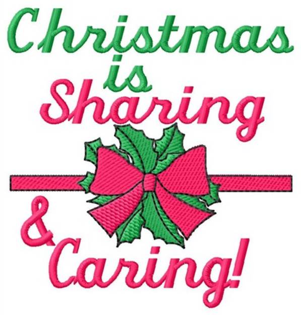 Picture of Sharing & Caring Machine Embroidery Design