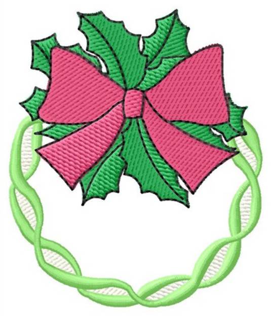 Picture of HolidayWreath Machine Embroidery Design