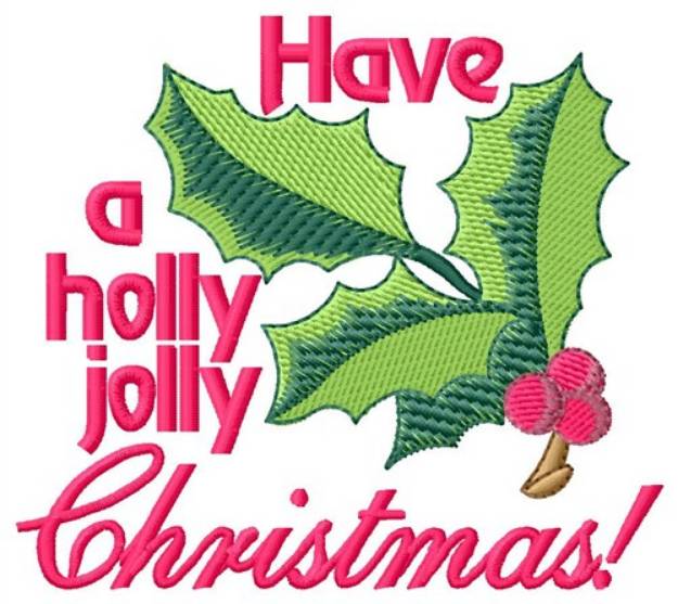 Picture of Holly Jolly Machine Embroidery Design