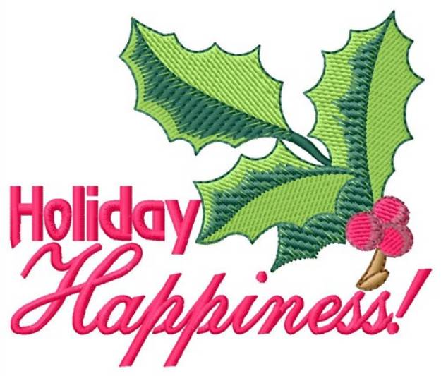 Picture of Happiness Machine Embroidery Design