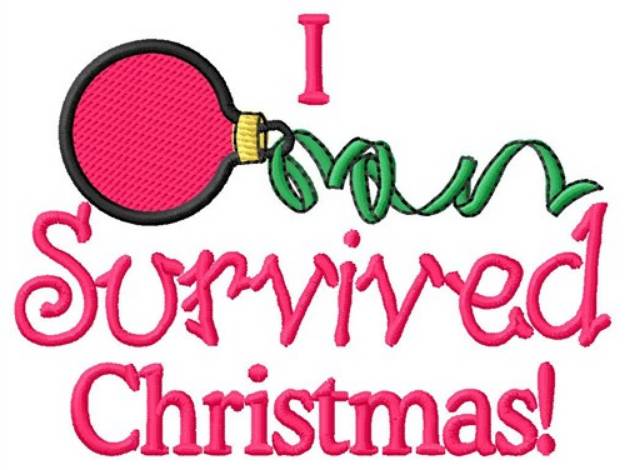 Picture of Survived Christmas Machine Embroidery Design