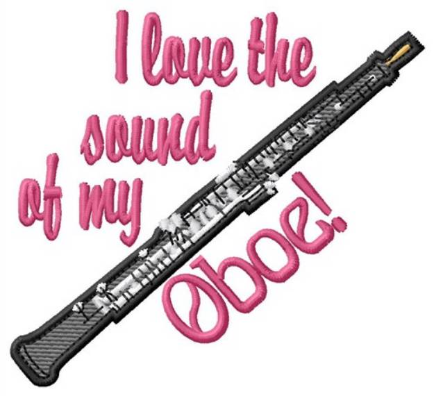 Picture of Sound Of Oboe Machine Embroidery Design