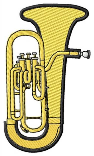 Picture of Tuba Machine Embroidery Design