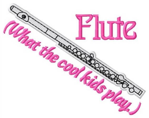 Picture of Play Flute Machine Embroidery Design