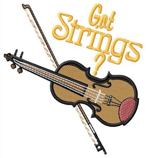 Picture of Got Strings? Machine Embroidery Design