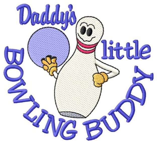 Picture of Daddys Bowling Buddy Machine Embroidery Design