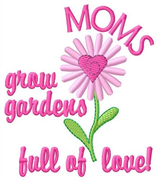 Picture of Moms Garden Machine Embroidery Design