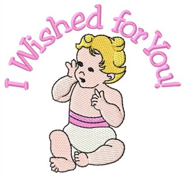 Picture of I Wished For You Machine Embroidery Design