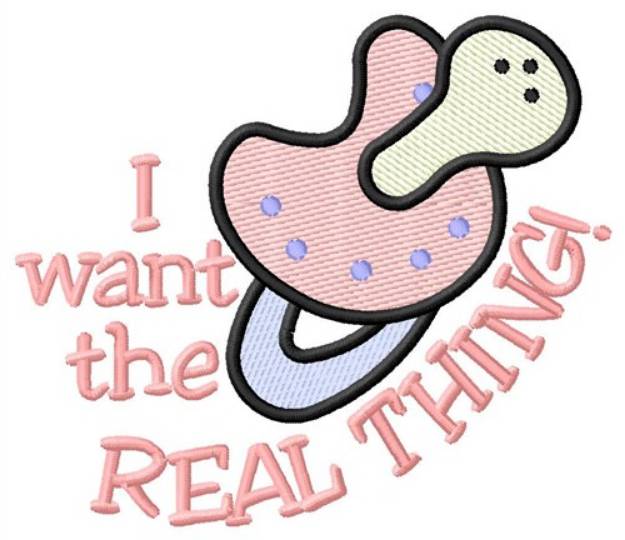 Picture of The Real Thing Machine Embroidery Design