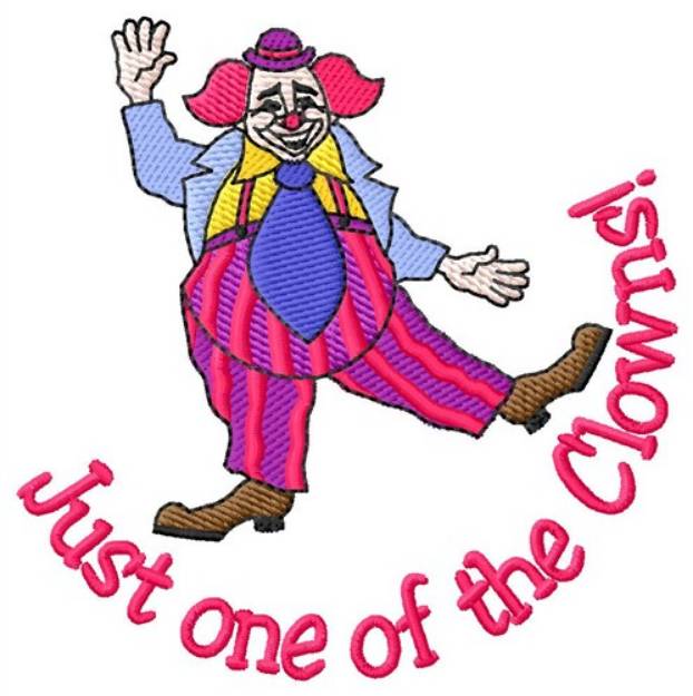 Picture of One Of The Clowns Machine Embroidery Design