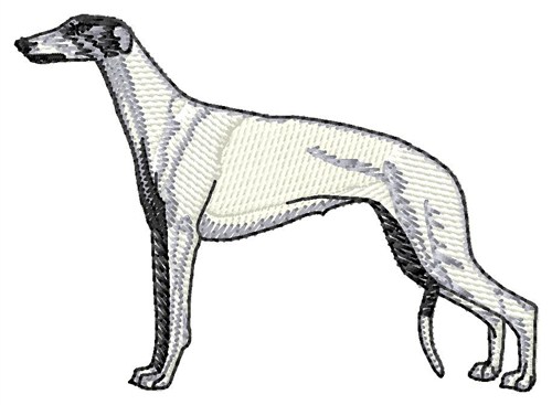 Greyhound Machine Embroidery Design