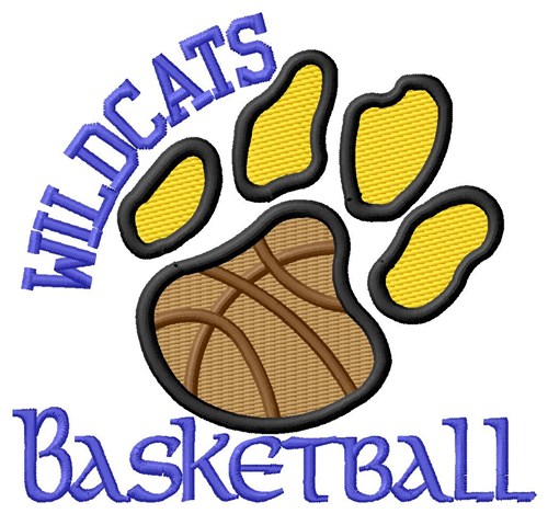 Wildcats Basketball Machine Embroidery Design