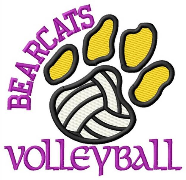 Picture of Bearcats Volleyball Machine Embroidery Design