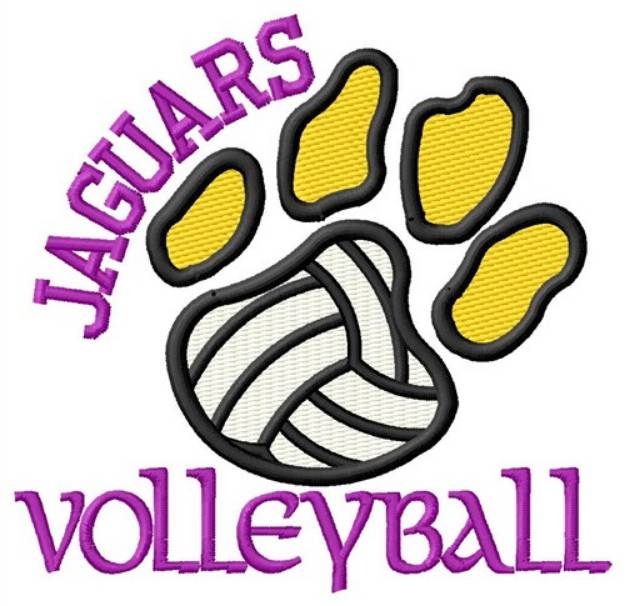 Picture of Jaguars Volleyball Machine Embroidery Design