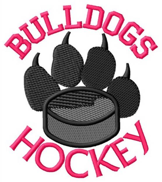 Picture of Bulldogs Hockey Machine Embroidery Design