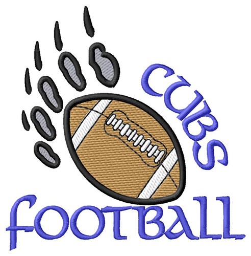 Cubs Football Machine Embroidery Design