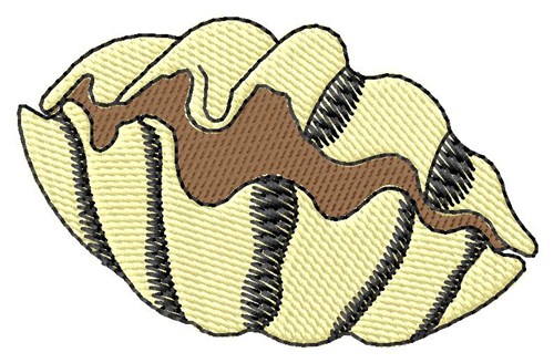 Giant Clam Shell Machine Embroidery Design