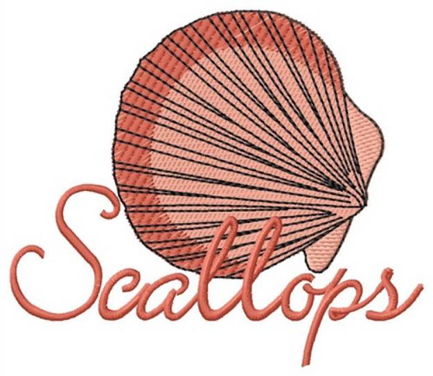 Picture of Scallops Machine Embroidery Design