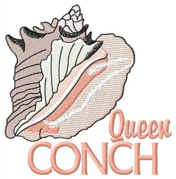 Picture of Queen Conch Machine Embroidery Design